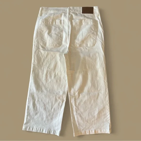 J. Crew Mercantile Wide Leg Cropped Jeans 32 - Picture 4 of 6